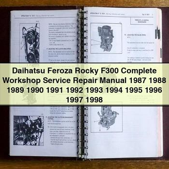 Daihatsu Feroza Rocky F300 1992 Workshop Service Repair Manual