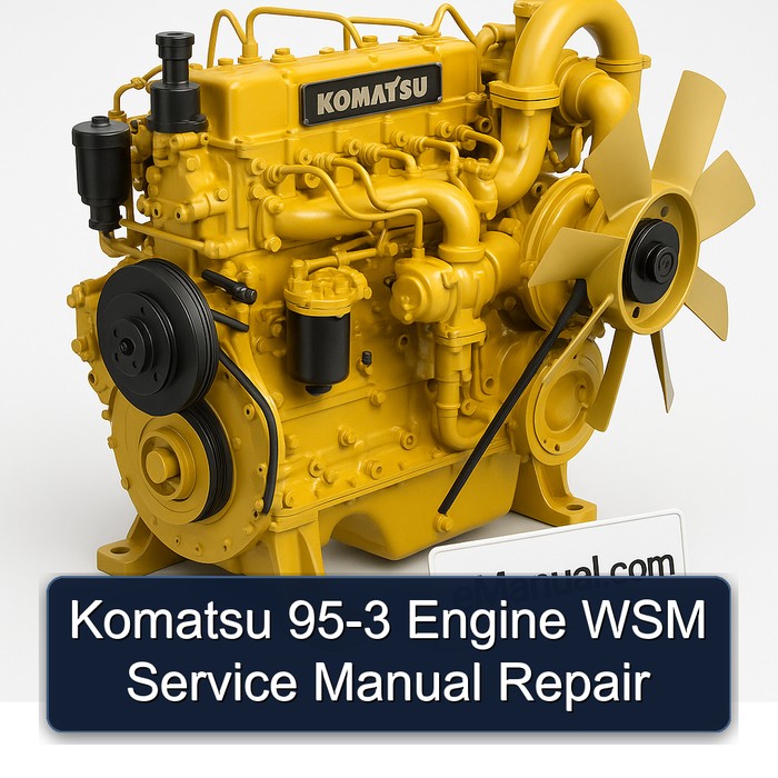 Komatsu 95-3 Engine WSM Service Manual Repair 