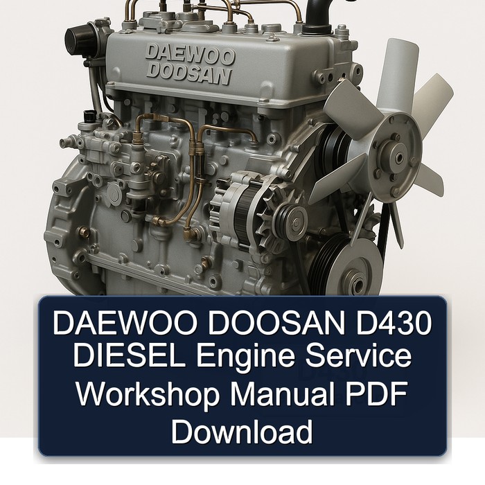 Manual de Servicio del Motor Diesel DAEWOO DOOSAN D430 - PDF