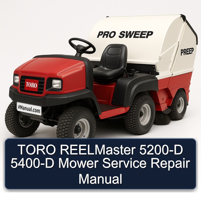 TORO REELMaster 5200-D 5400-D Mower Service Repair Manual