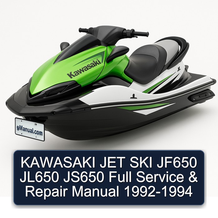 KAWASAKI JET SKI JF650 JL650 JS650 Full Manual de servicio y reparación 1992-1994