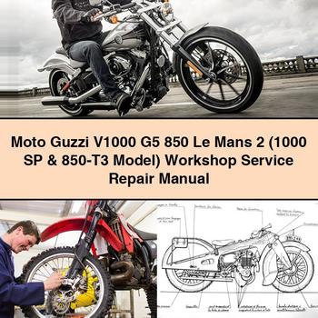 Moto Guzzi V1000 G5 850 Le Mans 2 (1000 SP & 850-T3 Model) Workshop Service Repair Manual 