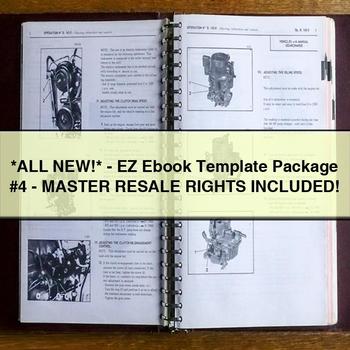 -Ez Ebook Template Package #4-Master Resale Rights Included PDF Download