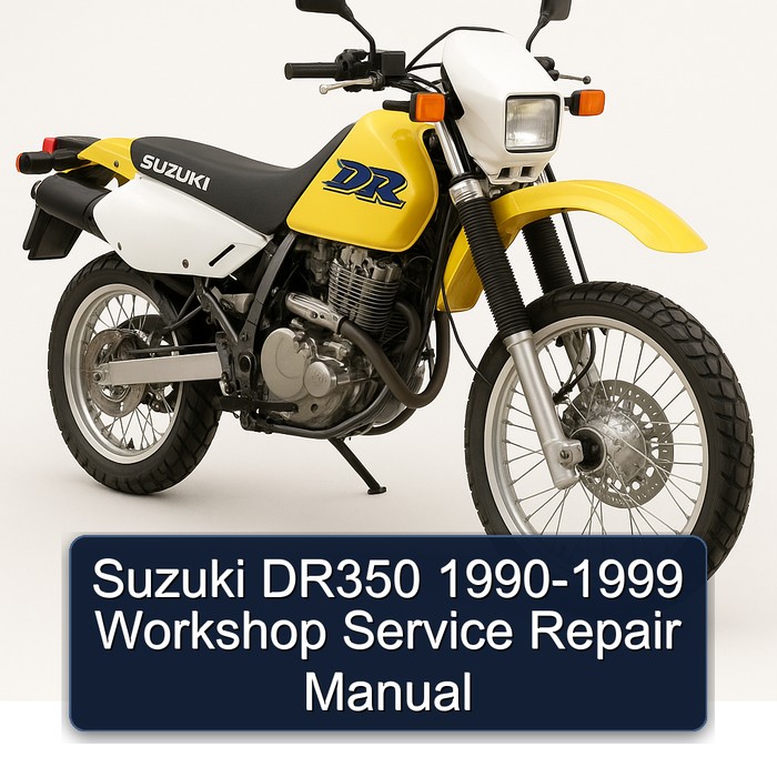 Suzuki DR350 1990-1999 Workshop Manual de servicio y reparación