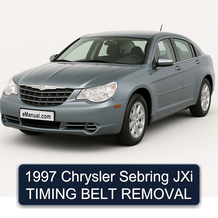1997 Chrysler Sebring JXi TIMING BELT REMOVAL