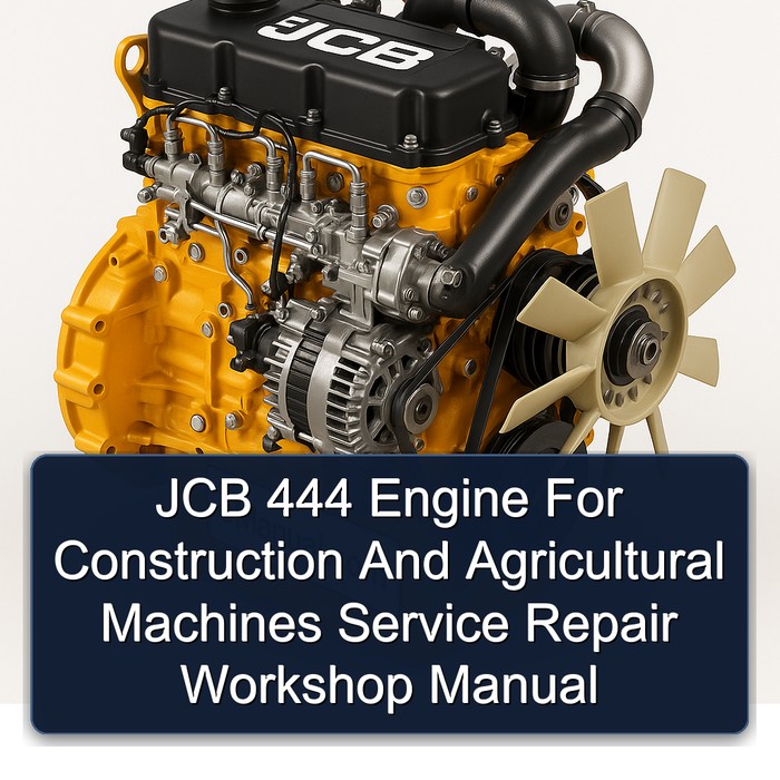 JCB 444 Engine For Construction And Agricultural Machines Service Repair Workshop Manual 
