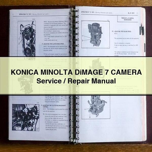 Manual de Servicio y Reparación de la Cámara KONICA MINOLTA DiMAGE 7