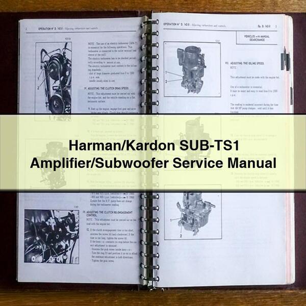 Harman/Kardon SUB-TS1 Amplifier/Subwoofer Service Repair Manual 
