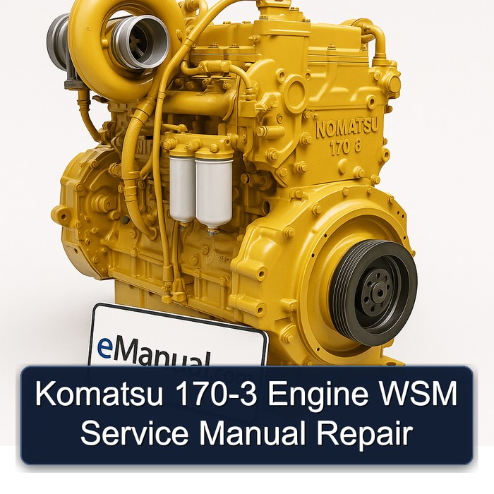 Komatsu 170-3 Engine WSM Service Manual Repair 