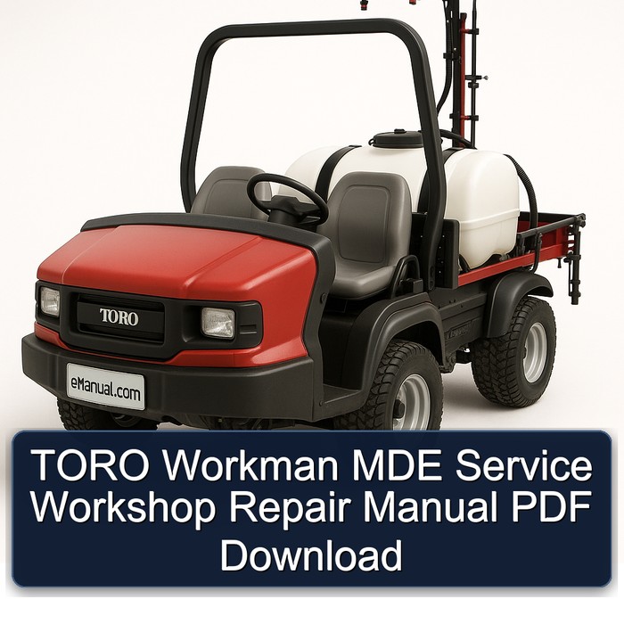 Manual de Reparación del Taller de Servicio TORO Workman MDE (PDF)
