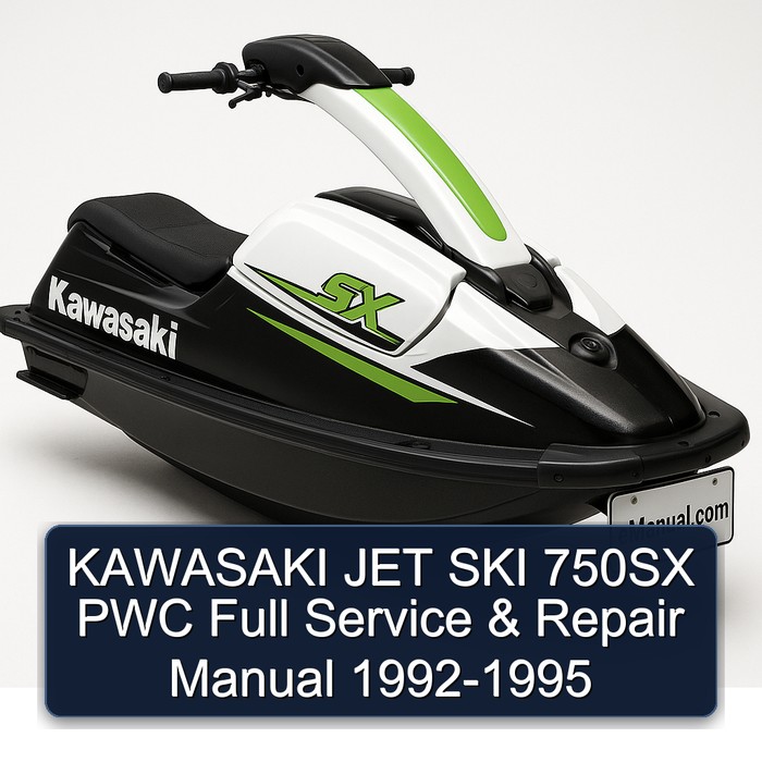KAWASAKI JET SKI 750SX PWC Full Service & Repair Manual 1992-1995