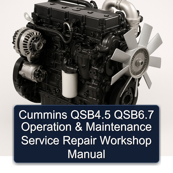 Manual de Servicio, Reparación y Mantenimiento Cummins QSB4.5 QSB6.7