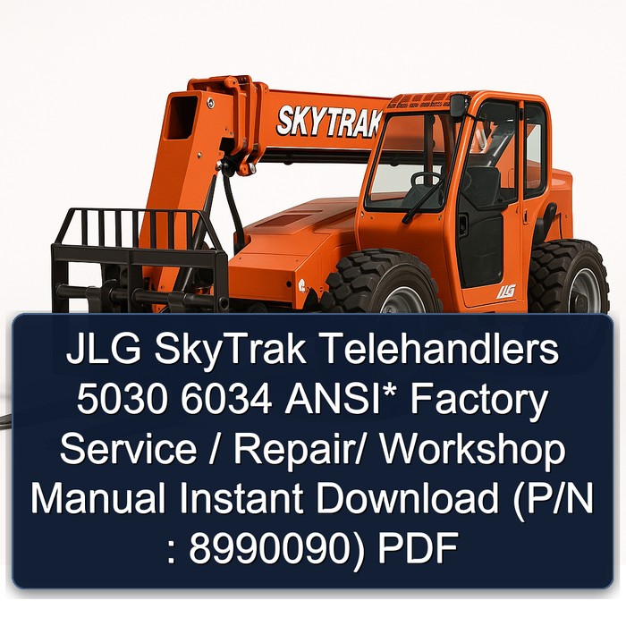 JLG SkyTrak Telehandler 5030 & 6034 - Werkstatthandbuch (PDF)