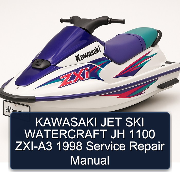 KAWASAKI JET SKI WATERCRAFT JH 1100 ZXI-A3 1998 Manual de servicio y reparación
