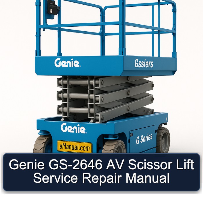 Genie GS-2646 AV Scissor Lift Manual de servicio y reparación