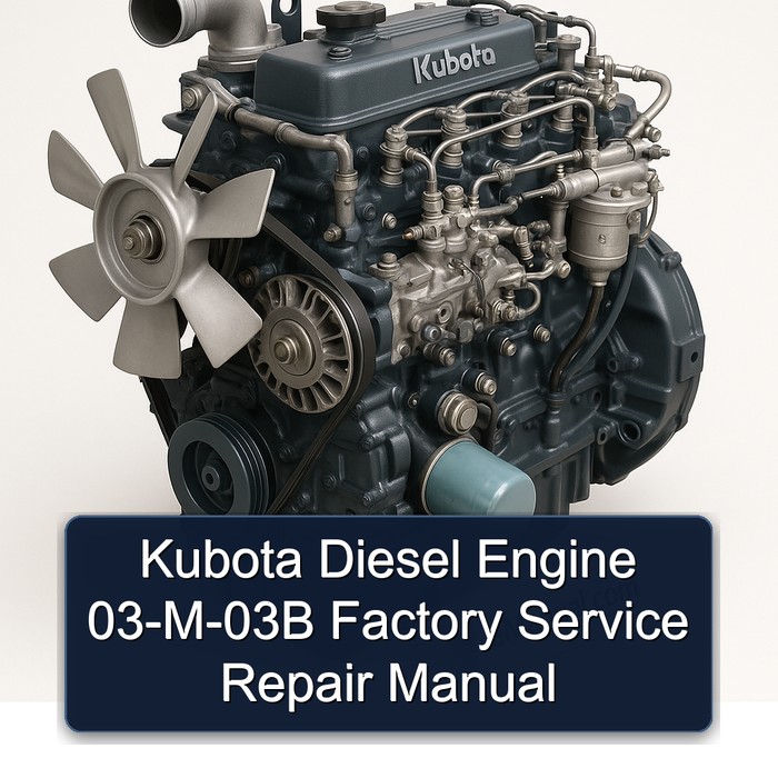 Manual de Reparación y Servicio de Fábrica para Motor Diesel Kubota 03-M-03B