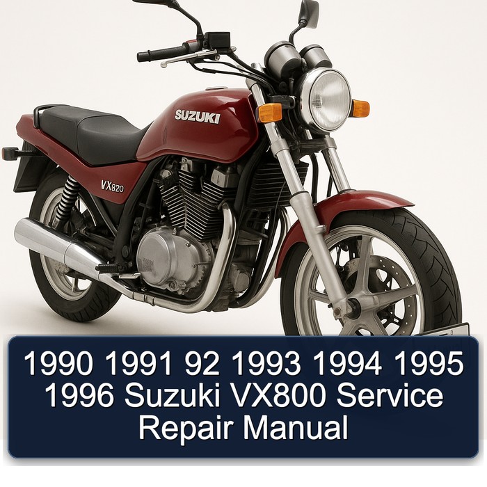 1990 1991 92 1993 1994 1995 1996 Suzuki VX800 Manual de servicio y reparación