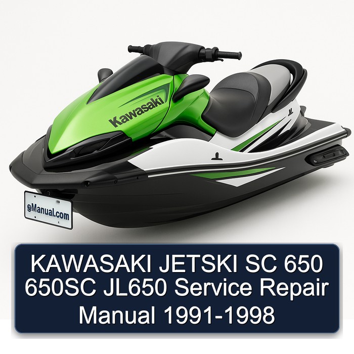 KAWASAKI JETSKI SC 650 650SC JL650 Service Repair Manual 1991-1998