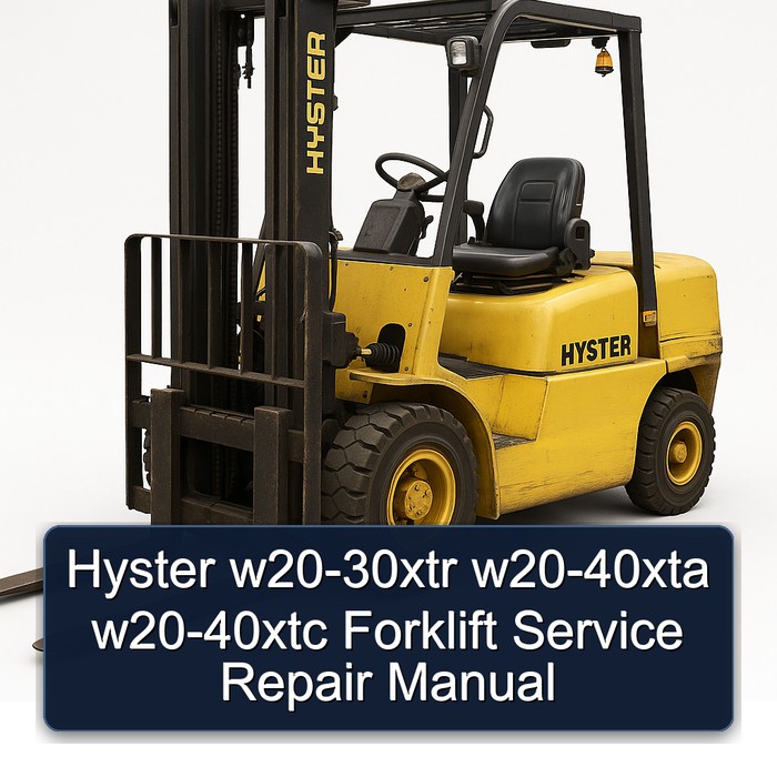 Hyster w20-30xtr w20-40xta w20-40xtc Forklift Manual de servicio y reparación