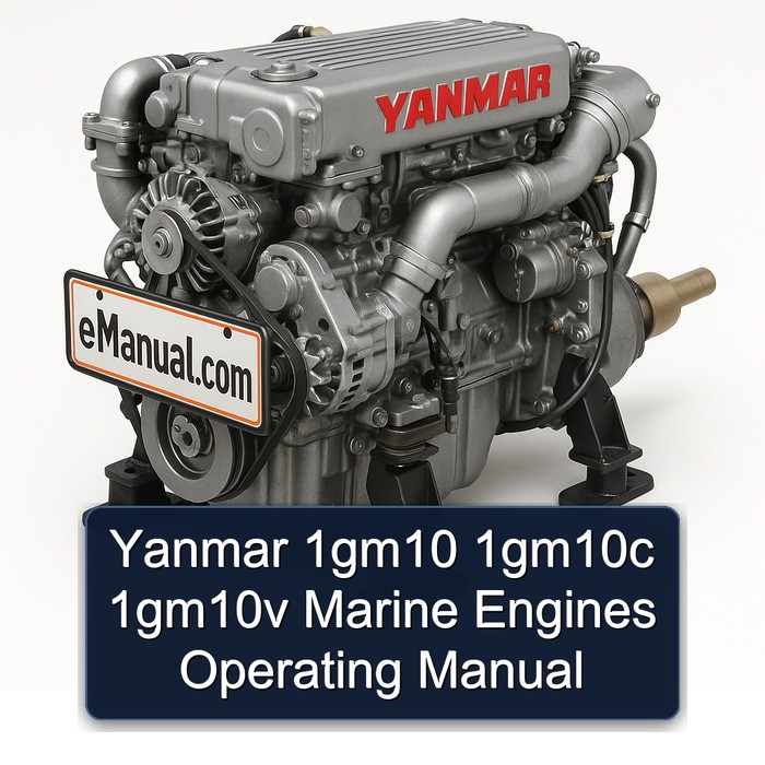 Yanmar 1gm10 1gm10c 1gm10v Marine Engines Operating Manual 
