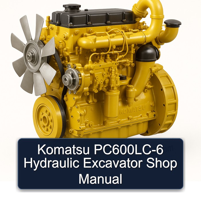 Komatsu PC600LC-6 Hydraulic Excavator Shop Manual 
