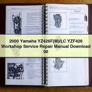 2000 Yamaha YZ426F(M)/LC YZF426 Workshop Service Repair Manual  00