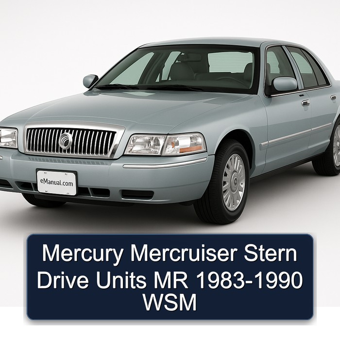 Mercury Mercruiser Stern Drive Units MR 1983-1990 WSM