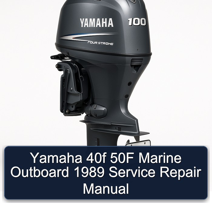 Yamaha 40f 50F Marine Outboard 1989 Service Repair Manual 