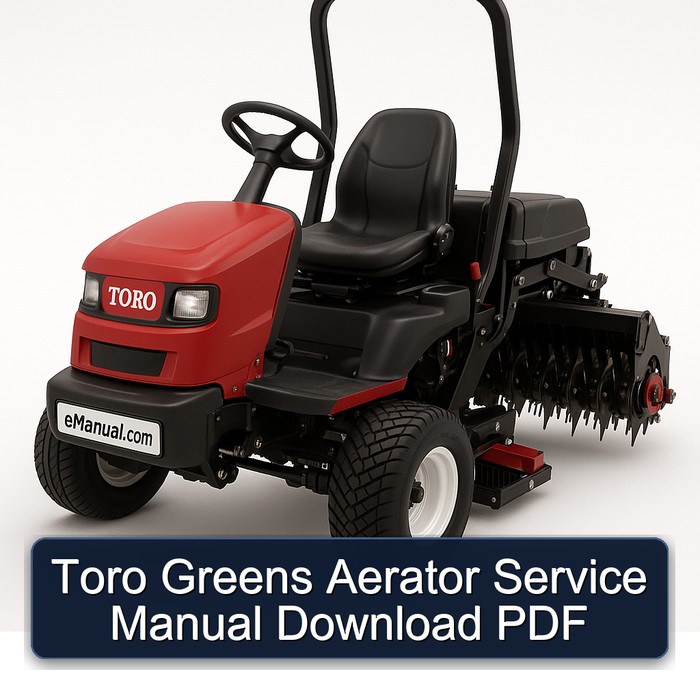 Toro Greens Aerator Service Manual Download PDF