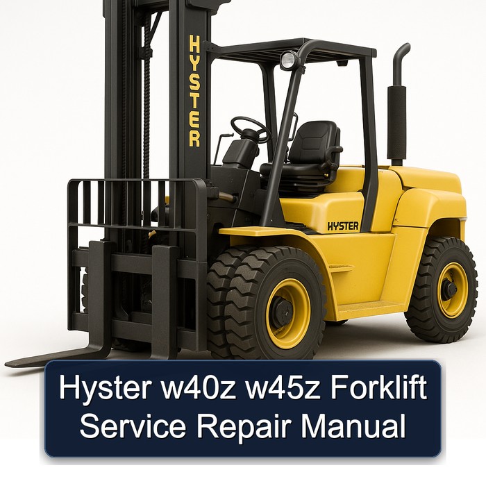 Manual de Servicio y Reparación de Montacargas Hyster W40Z W45Z