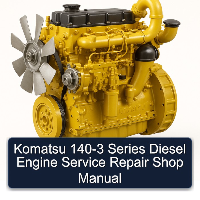 Komatsu 140-3 Series Diesel Engine Service Repair Shop Manual 