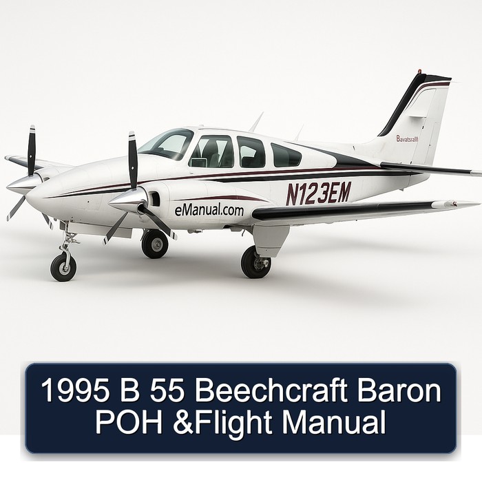 1995 B 55 Beechcraft Baron POH &Flight Manual