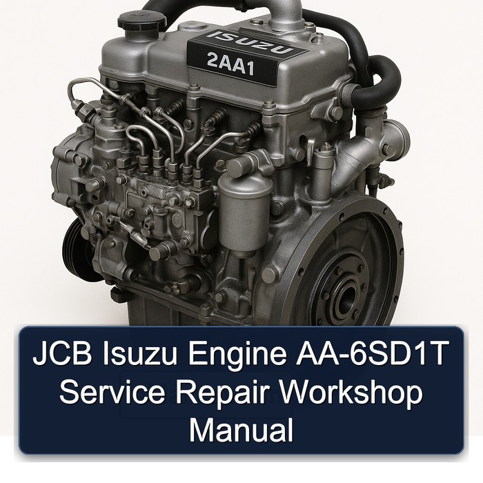 JCB Isuzu Engine AA-6SD1T Service Repair Workshop Manual 