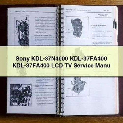 Sony Kdl-37N4000 Kdl-37FA400 Kdl-37FA400 LCD Tv Service Manu PDF Download