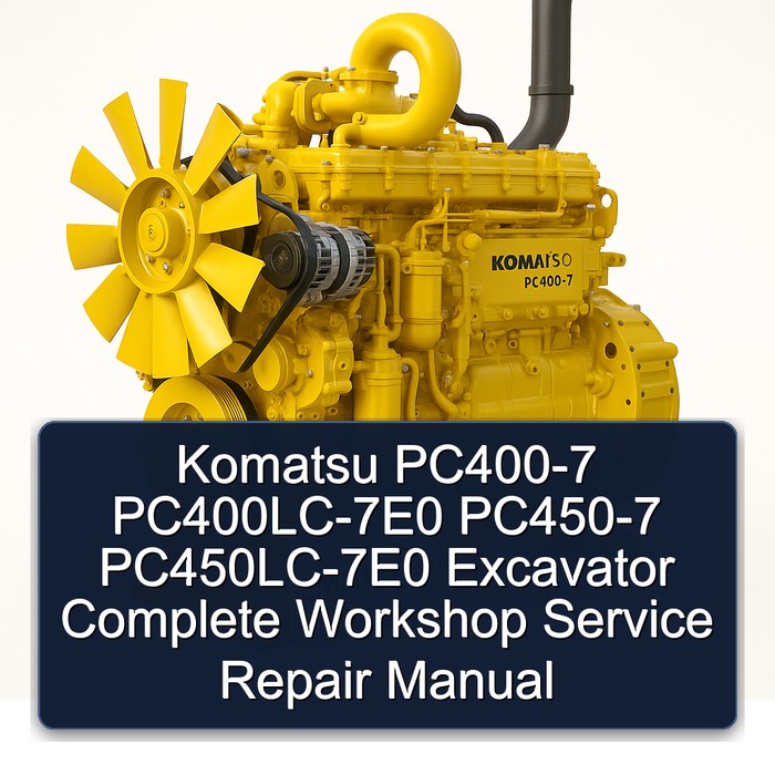 Komatsu PC400-7 PC400LC-7E0 PC450-7 PC450LC-7E0 Excavator Manual completo de servicio y reparación del taller