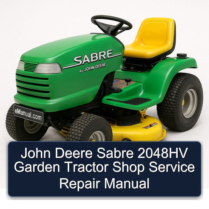 Manual de Servicio y Reparación para Tractor de Jardín John Deere Sabre 2048HV