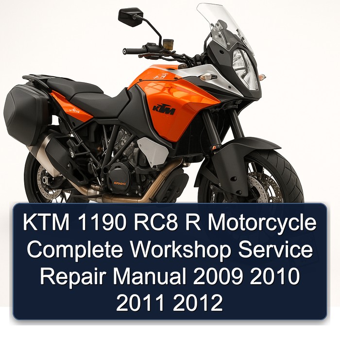 KTM 1190 RC8 R Motorcycle Complete Workshop Service Repair Manual 2009 2010 2011 2012