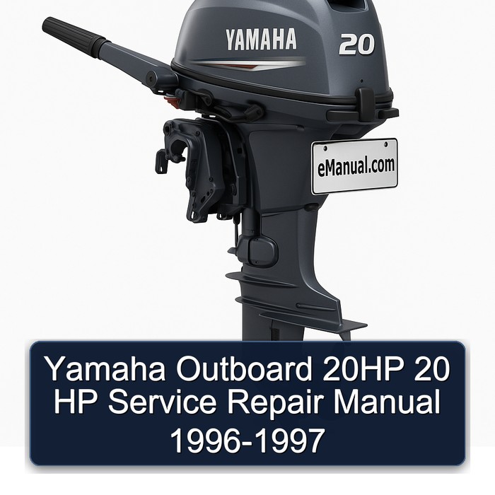 Yamaha Outboard 20HP 20 HP Manual de servicio y reparación 1996-1997