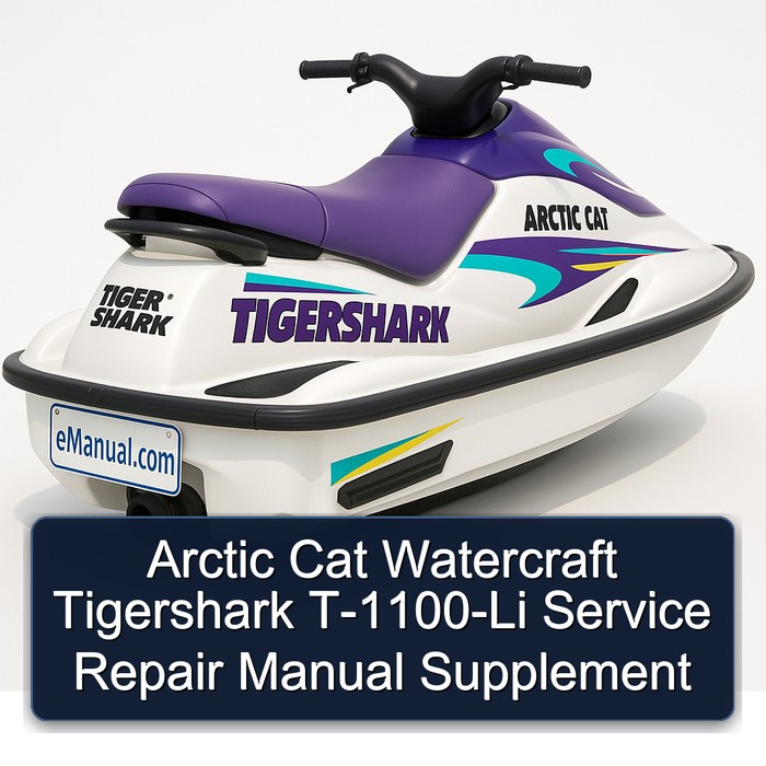 Arctic Cat Watercraft Tigershark T-1100-Li Manual de servicio y reparación Supplement