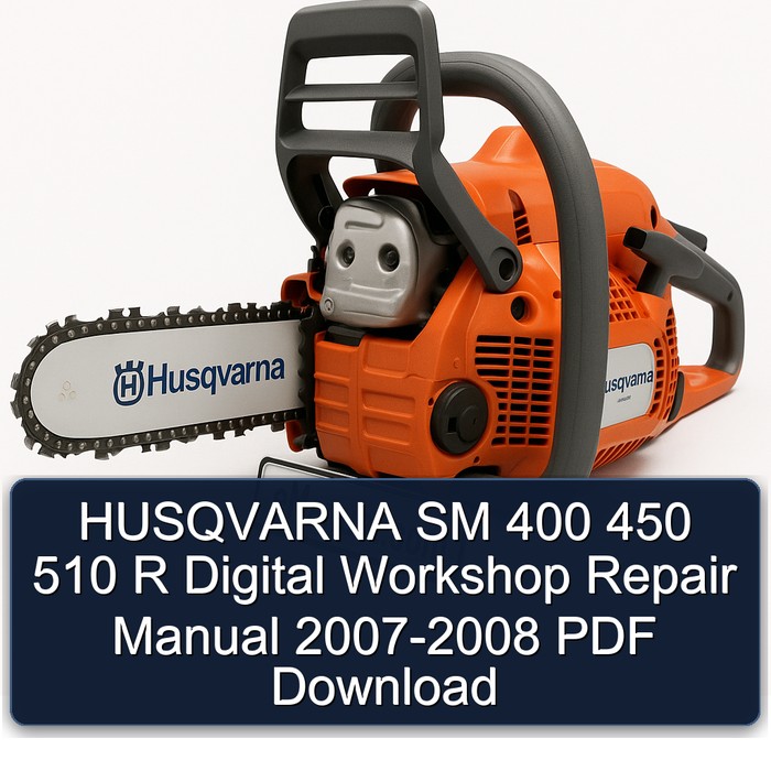 Manual de Reparación Digital HUSQVARNA SM 400 450 510 R (2007-2008) PDF