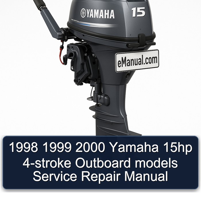 1998 1999 2000 Yamaha 15hp 4-stroke Outboard models Manual de servicio y reparación