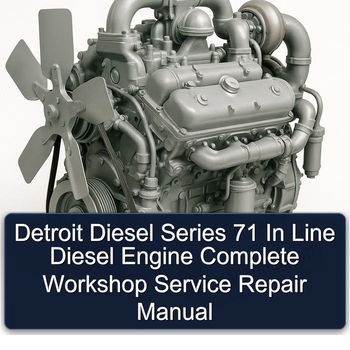 Detroit Diesel Series 71 In Line Diesel Engine Manual completo de servicio y reparación del taller