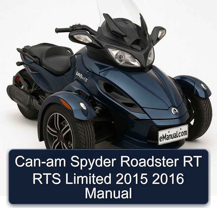 Can-am Spyder Roadster RT RTS Limited 2015 2016 Manual