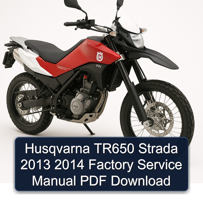 Husqvarna TR650 Strada 2013 2014 Factory Service Manual PDF Download