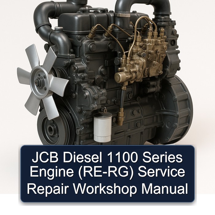 JCB Diesel 1100 Series Engine (Re-Rg) Workshop Service Repair Manual PDF Download