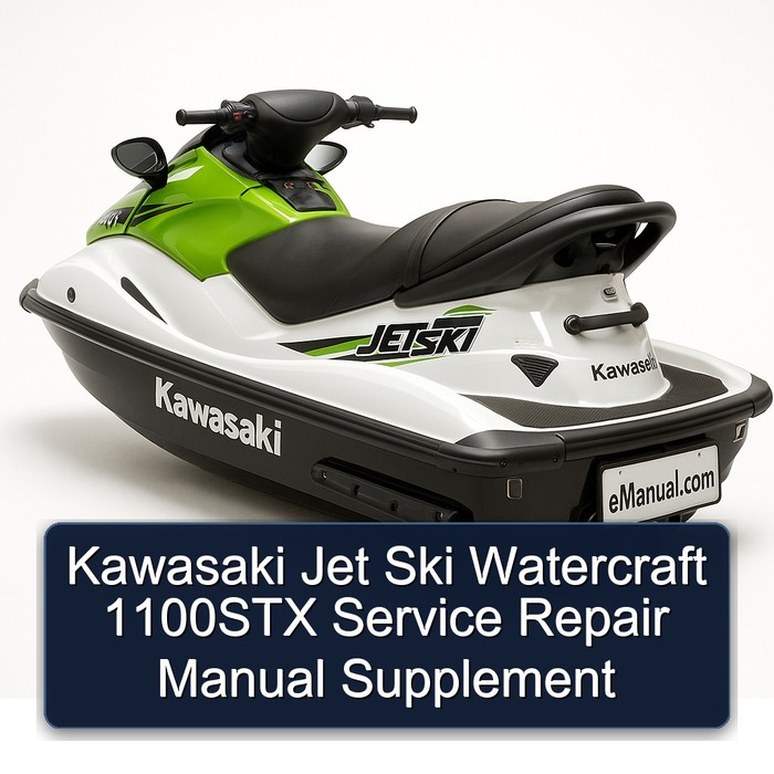 Kawasaki Jet Ski Watercraft 1100STX Service Repair Manual Supplement