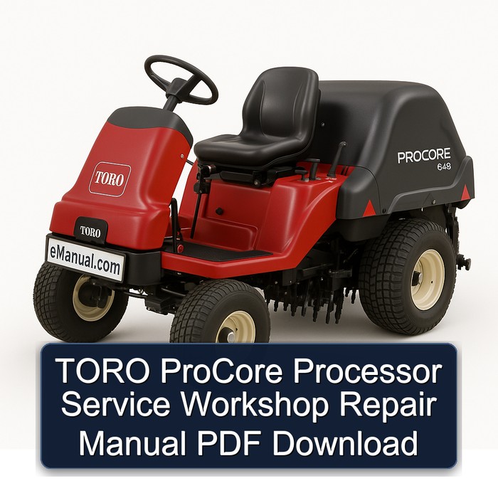 TORO ProCore Prozessor Servicehandbuch PDF Download