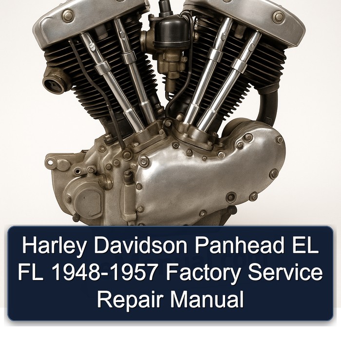 Harley Davidson Panhead EL FL 1948-1957 Factory Manual de servicio y reparación