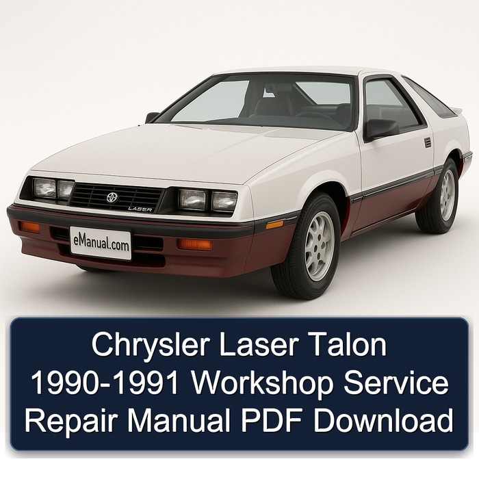 Chrysler Laser Talon 1990-1991 Workshop Manual de servicio y reparación PDF Download