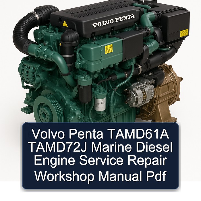 Volvo Penta TAMD61A TAMD72J Marine Diesel Engine Service Repair Workshop Manual  Pdf
